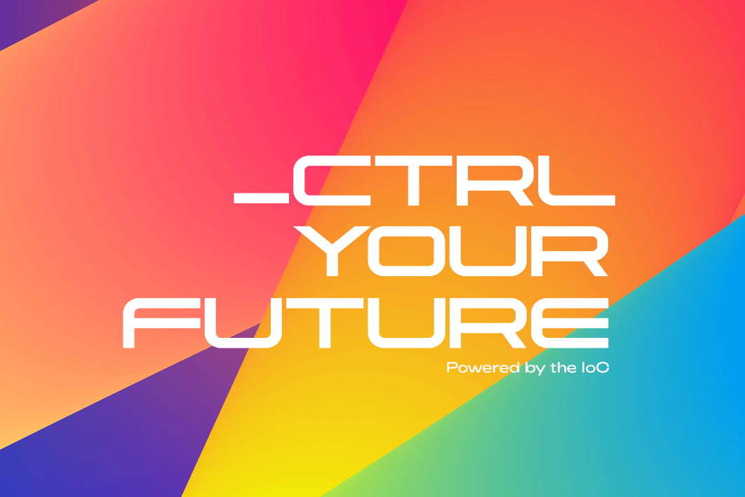 Control your Future logo with background image